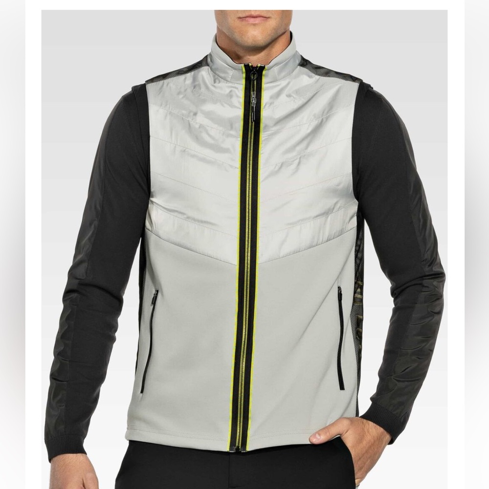 PXG Mix Media Vest, Size XL Collection by Nick Jonas, light Grey